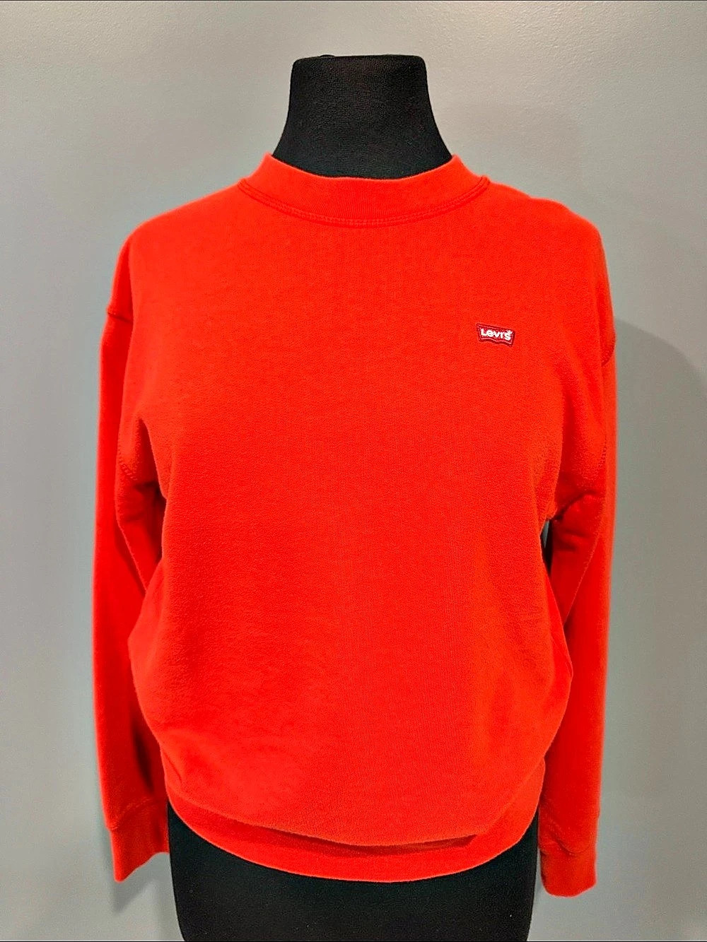 Levi's Red Housemark Logo Crewneck Sweatshirt Red Crewneck Sweatshirt Size XS